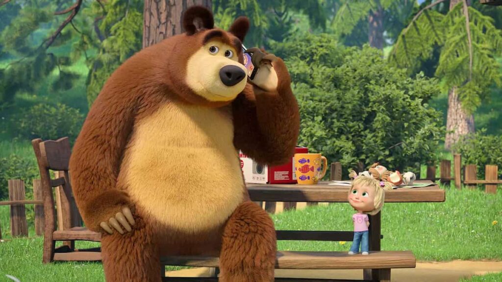 A still from the animated series "Masha and the Bear" / Animaccord