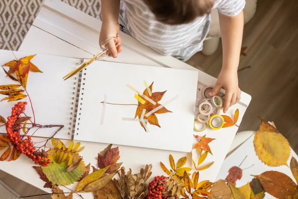 Crafts with Acorns and Leaves
