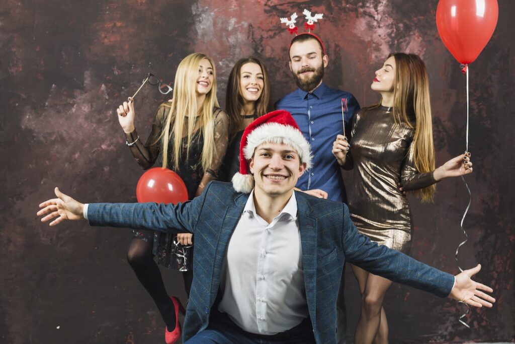 Happy New Year party of the young ones