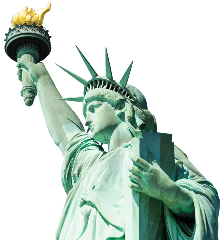 Знаменитая статуя Свободы в Нью-Йорке