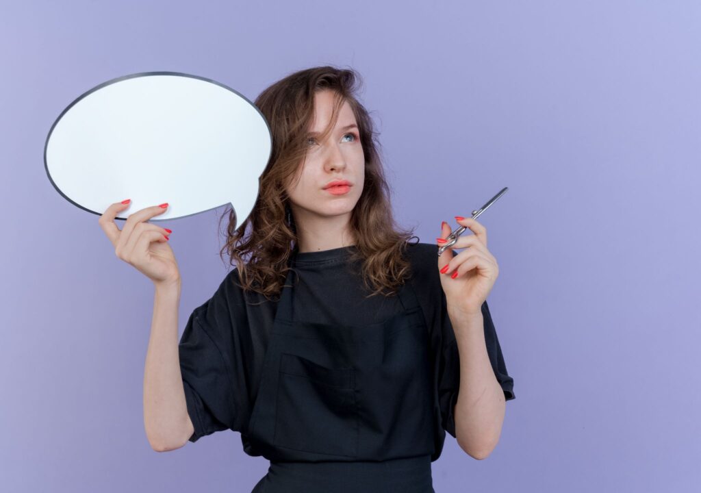 Женщина задумалась