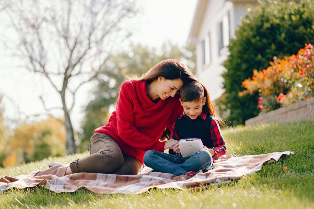 Read aloud on a walk