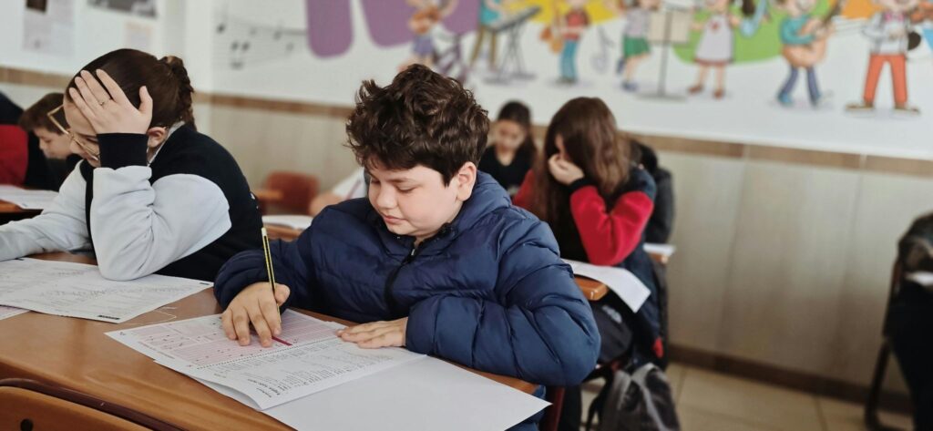 Children are studying in the classroom