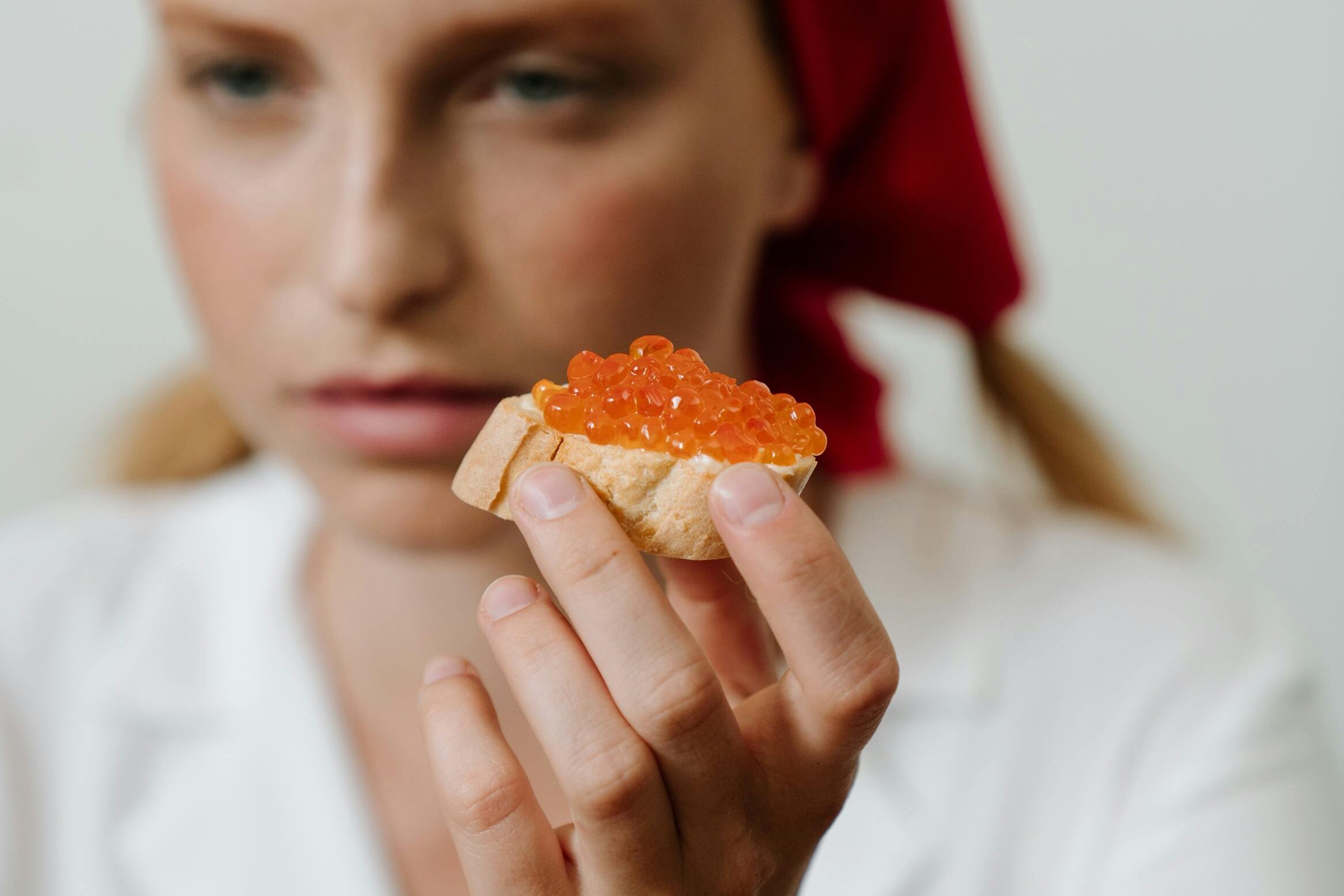 a caviar sandwich