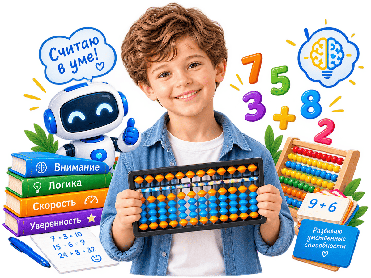 The boy learns to count in his mind at Palme School